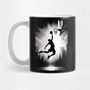 Basketball player going to the basket Mug